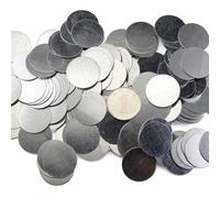 RAMBEX 100 Pièces Feuille De Fer Ronde Ultra-Mince, Pâte De Feuille De Fer D'épaisseur 0.3mm 0.5mm 1.0mm, Petite Feuille De Fer Rectangulaire À Utiliser avec des Aimants (Color : 10x0.3mm 100pcs)