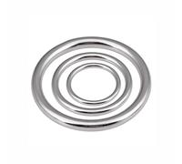 RAMBEX Anneau sans Soudure en Acier Inoxydable 304 De 8 Mm, Anneau De Connexion en Acier M8 Solide en Forme De O for Hamac De Yoga, 25 À 140 Mm, 1 Pièce(100mm)