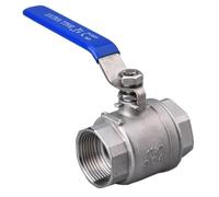 RAMBEX Vanne À Boisseau Sphérique Mâle À Femelle en Acier Inoxydable 304, 1/4" 3/8" 1/2" 3/4" 1" 1-1/4" 1-1/2" 2" Interrupteur De Vanne De Conduite d'eau en Deux Pièces, 1 Pièce(2")
