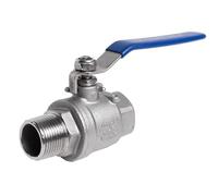 RAMBEX Vanne À Boisseau Sphérique Mâle À Femelle en Acier Inoxydable 304, 1/4" 3/8" 1/2" 3/4" 1" 1-1/4" 1-1/2" 2" Interrupteur De Vanne De Conduite d'eau en Deux Pièces, 1 Pièce(DN25)