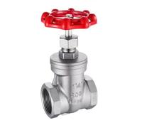 RAMBEX Vanne À Guillotine, Filetage Femelle 1/2" 3/4" 1" 1-1/4" 1-1/2" 2" en Acier Inoxydable 304, Vanne À Guillotine Épaisse for Tuyau d'eau Haute Pression, Joint Dur, 1 Pièce(3/4")