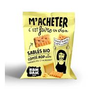 RAMDAM SOCIAL - Sablés Bio au Comté AOP et Sésame - Fabriqués en Provence · Marque Engagée et Solidaire - le sachet de 100g - Le Lot De 4