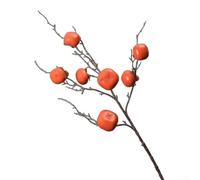 Rameau Faux Grenadier 82cm EVA Couleur Vive Maison(Orange Persimmon)
