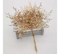 Rameau Pin Plastique 15cm Pour Couronne Rameau Pin Plastique(Golden) | Couleur or éclatant, tige en fer pour robuste, pour idéal pour couronnes, guirlandes et décorations de pour porte d'entrée