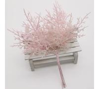 Rameau Pin Plastique 15cm Pour Couronne Rameau Pin Plastique(Pink) | Couleur or éclatant, tige en fer pour robuste, pour idéal pour couronnes, guirlandes et décorations de pour porte d'entrée