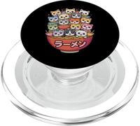 Ramen Amusant « Bunch of Cats », Dessin animé Kawaii PopSockets PopGrip pour MagSafe
