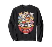 Ramen Amusant « Bunch of Cats », Dessin animé Kawaii Sweatshirt