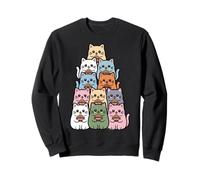 Ramen Amusant « Bunch of Cats », Dessin animé Kawaii Sweatshirt