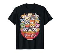 Ramen Amusant « Bunch of Cats », Dessin animé Kawaii T-Shirt