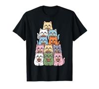 Ramen Amusant « Bunch of Cats », Dessin animé Kawaii T-Shirt