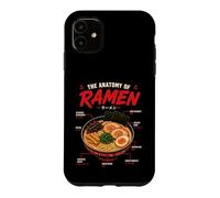 Ramen Anatomie Nouilles Japonaises Aliments Art Illustration Coque pour iPhone 11