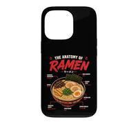 Ramen Anatomie Nouilles Japonaises Aliments Art Illustration Coque pour iPhone 13 Pro