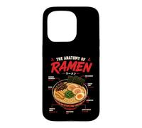 Ramen Anatomie Nouilles Japonaises Aliments Art Illustration Coque pour iPhone 15 Pro