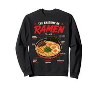 Ramen Anatomie Nouilles Japonaises Aliments Art Illustration Sweatshirt