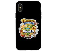 Ramen Around The World, Amateur de Nouilles, Voyageur et Blogueur de Voyage Coque pour iPhone X/XS