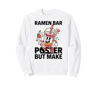 Ramen Bar Poser But Make Boba Mascotte Cute Sweatshirt