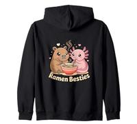 Ramen Besties Capybara et Axolotl Cute Friends Sweat à Capuche