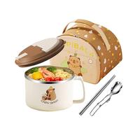 Ramen Bowl Set, 2.95in 1300ml Capybara Bowl, Chopsticks Tableware Set, Large Capacity, Authentic Material for Everyday Dining, Soup, Noodle, Salad, Cereal, Fruit, Office, School, Dormitory, Apartment