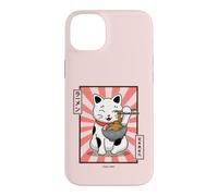 Ramen Cat Kawaii Nouilles japonaises Chat Porte-Bonheur Mangeant des Ramen Coque pour iPhone 14 Plus