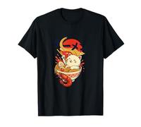 Ramen Cat Kawaii Nouilles Japonaises Esthétique T-Shirt