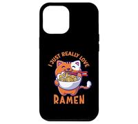 Ramen Cat Mangeant Nouilles Japonaises Nourriture Anime Kawaii Otaku Coque pour iPhone 12 Pro Max
