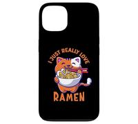 Ramen Cat Mangeant Nouilles Japonaises Nourriture Anime Kawaii Otaku Coque pour iPhone 13