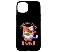 Ramen Cat Mangeant Nouilles Japonaises Nourriture Anime Kawaii Otaku Coque pour iPhone 15 Plus