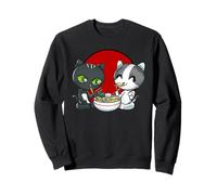 Ramen Cats - Deux adorables Chats animés Chibi Qui mangent des Ramen Sweatshirt