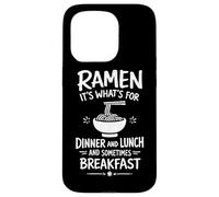 Ramen C'est Quoi pour Le dîner et Parfois Le Petit déjeuner Coque pour iPhone 15 Pro