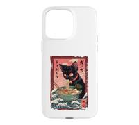 Ramen Chat Kawaii Y2K - Anime Manga Japon Rétro Design Coque pour iPhone 15 Pro Max