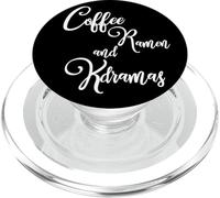 Ramen et kdramas coréens Amusants au café Relax n Chill and Fuel PopSockets PopGrip pour MagSafe