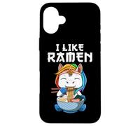Ramen Et Licorne J'aime Le Ramen Kawaii Anime Coque pour iPhone 16 Plus