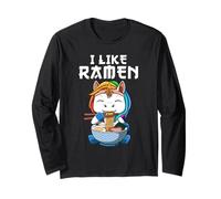Ramen Et Licorne J'aime Le Ramen Kawaii Anime Manche Longue