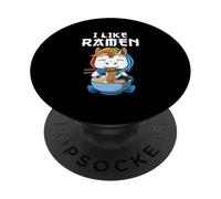 Ramen Et Licorne J'aime Le Ramen Kawaii Anime PopSockets PopGrip Adhésif