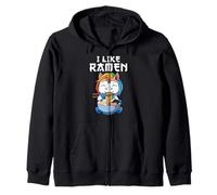 Ramen Et Licorne J'aime Le Ramen Kawaii Anime Sweat à Capuche