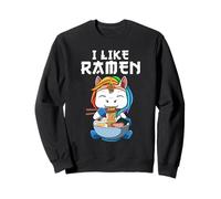 Ramen Et Licorne J'aime Le Ramen Kawaii Anime Sweatshirt