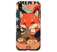 Ramen Fox Cute Japanese Noodle Lover Retro Anime Kawaii Ezo Coque pour iPhone XS Max