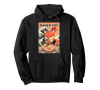 Ramen Fox Cute Japanese Noodle Lover Retro Anime Kawaii Ezo Sweat à Capuche