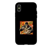 Ramen Gorilla Tokyo Monkey Beast Fiery Noodle Monster Coque pour iPhone X/XS