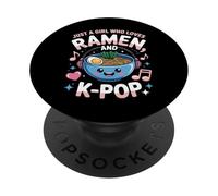 Ramen Kpop Juste Une Fille Qui Aime Les Ramen et K-Pop K Pop Girl PopSockets PopGrip Adhésif