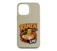 Ramen Life Bol à Nouilles Japonais Motif Gourmand Coque pour iPhone 13 Pro Max