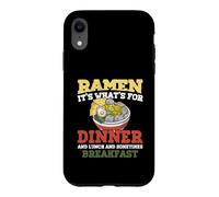 Ramen Lover It's What's for Dinner Lunch Breakfast Noodle Coque pour iPhone XR