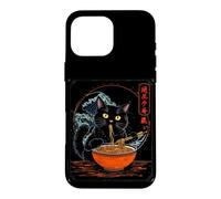 Ramen Mangeant des Nouilles pour Chat avec Baguettes Coque pour iPhone 16 Pro Max