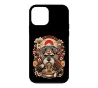 Ramen Nouilles Schnauzer Japon Graphique Samouraï Chien Snack Coque pour iPhone 12 Mini