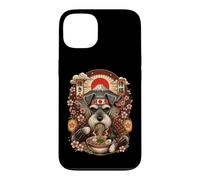 Ramen Nouilles Schnauzer Japon Graphique Samouraï Chien Snack Coque pour iPhone 13