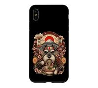 Ramen Nouilles Schnauzer Japon Graphique Samouraï Chien Snack Coque pour iPhone XS Max