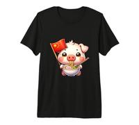Ramen Pig China Love Noodle Bowl Chine T-Shirt Haut de Gamme