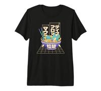 Ramen Retro Digital Art Japonais Food Lover T-Shirt Haut de Gamme