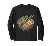 Ramen Vapeur Cuisine Asiatique Art Illustration Manche Longue