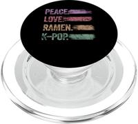 Ramen Vintage K-Pop Peace Love Ramen K-Pop K Pop PopSockets PopGrip pour MagSafe